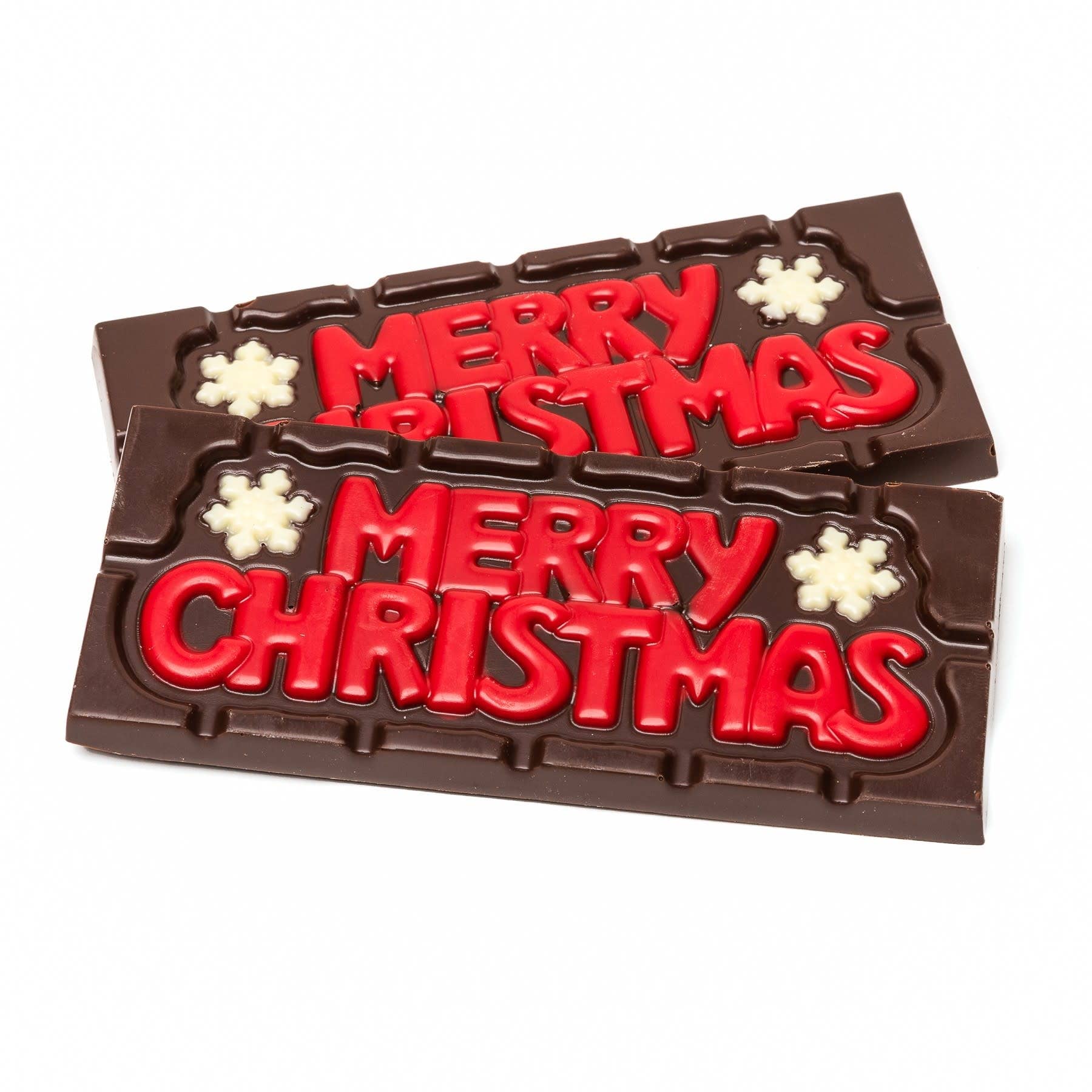 The Belgian Chocolate Makers - Wholesale Chocolate Bar - Chocolate handmade bar ''Merry Christmas'' 45 Grs0