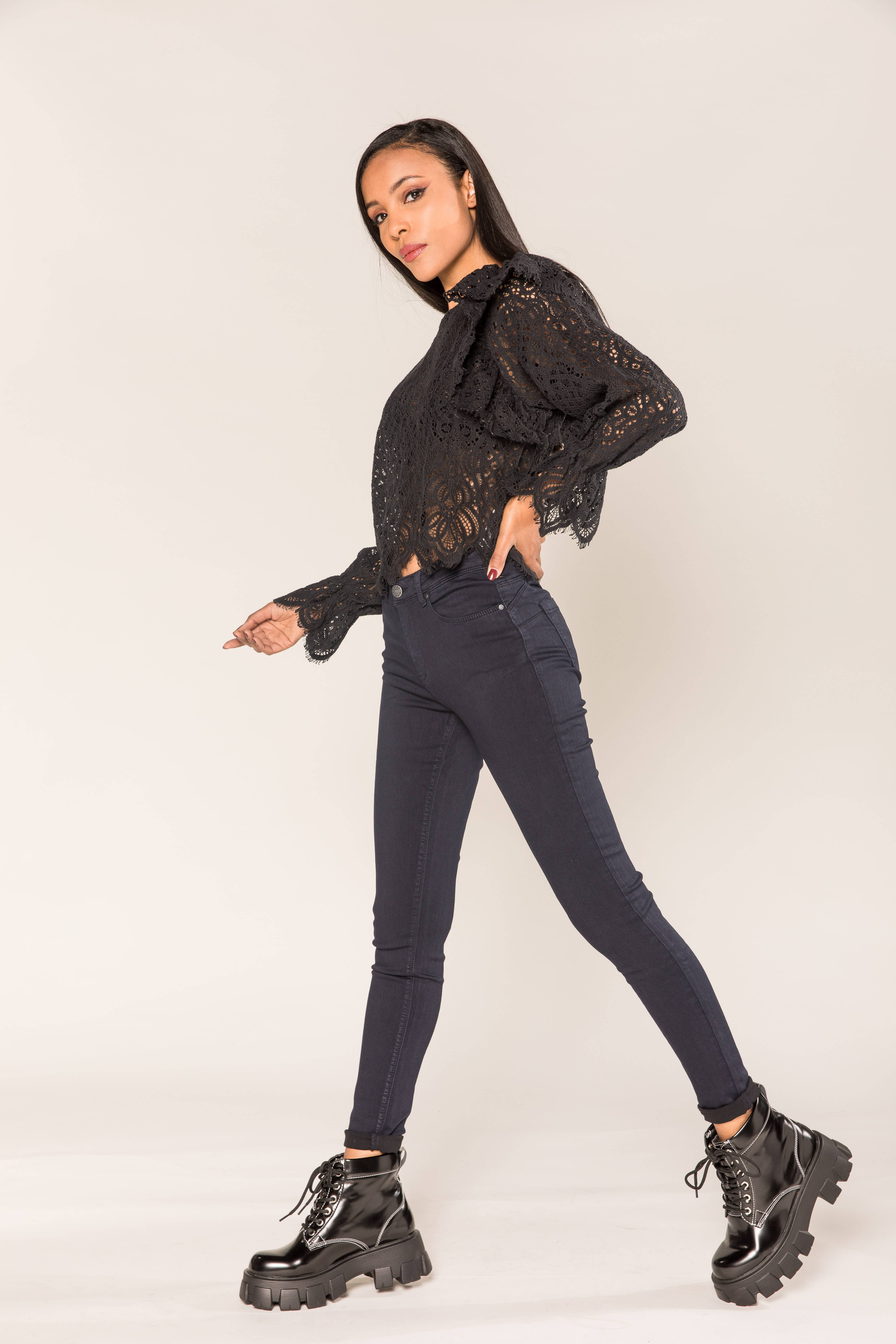 Nina Carter - Wholesale Jeans - Women's - Skinny Push Up Comfortable High Waist Super Stretch P1069