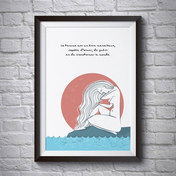 “Women are a wonderful being...” - Female Poster for wholesale by Artcamia