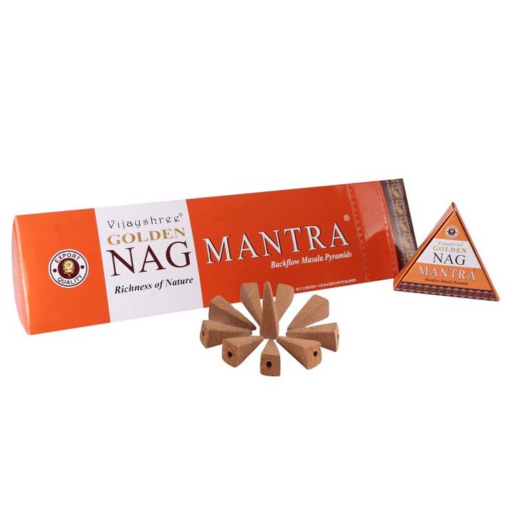 Inc Backflow Golden Nag Mantra (12 pcs) for wholesale by Esoterica Arte
