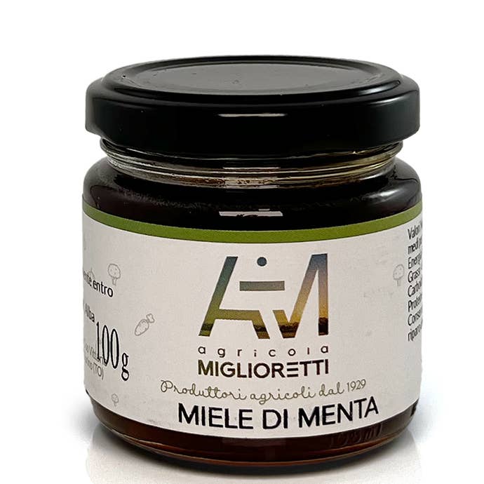 MIELE DI MENTA 100GR made in italy ideale per pic nic per la vendita all'ingrosso da parte di Azienda Agricola Miglioretti