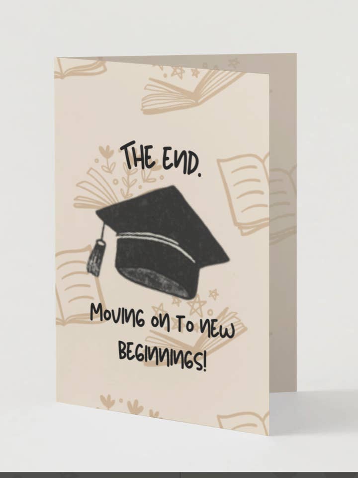 Abschluss: Die Endkarte - Handgezeichnet für den Großhandel von Chika Paper Studio