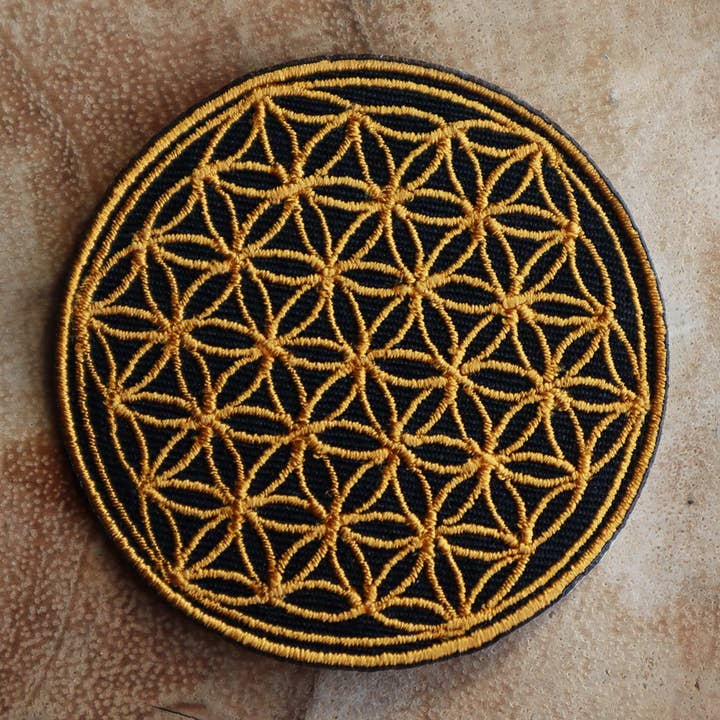 Tribal Trade GmbH - Wholesale Patch - Flower of Life patch gold3
