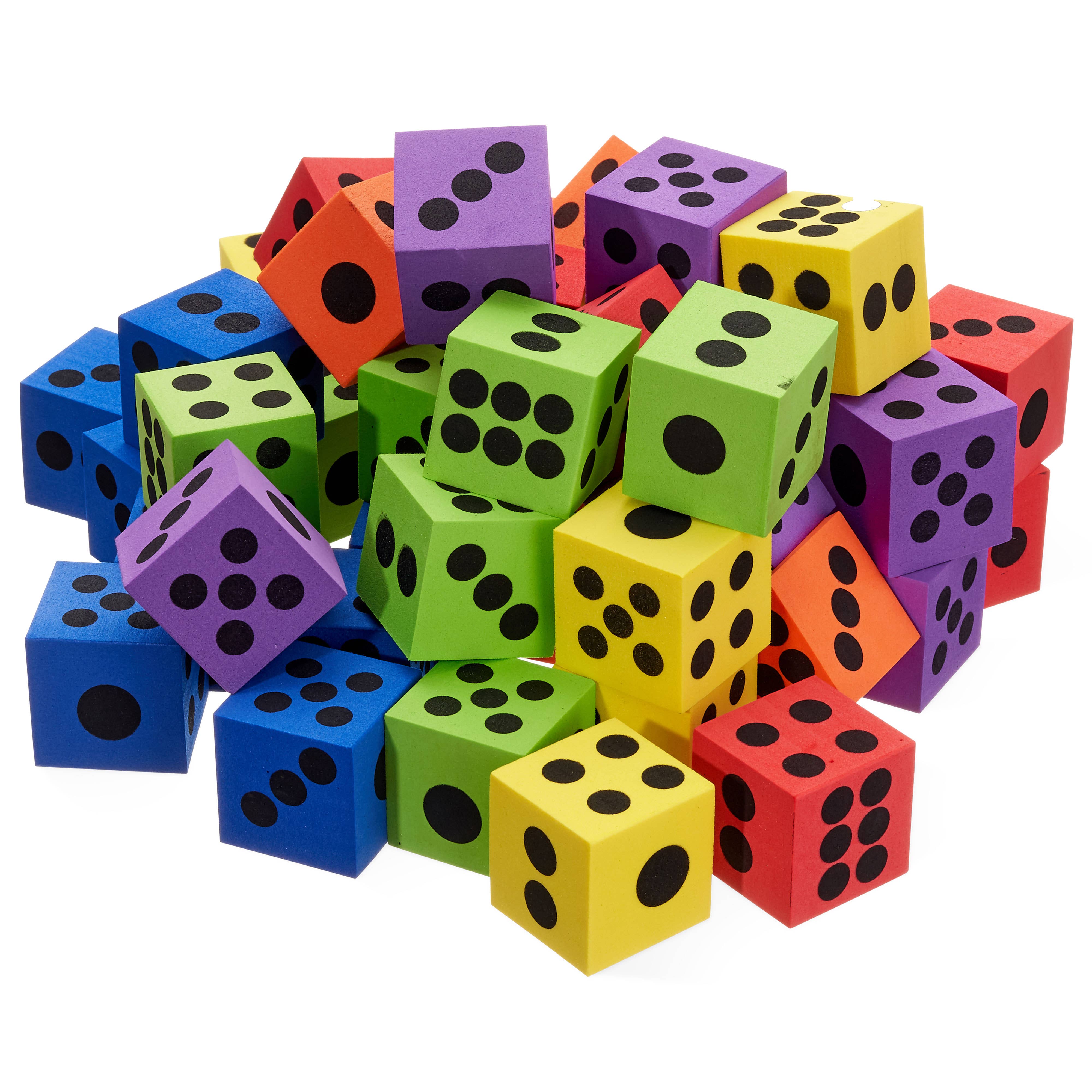 The Twiddlers – wholesale Dice – Pack of 48 Giant Foam Dice Set0