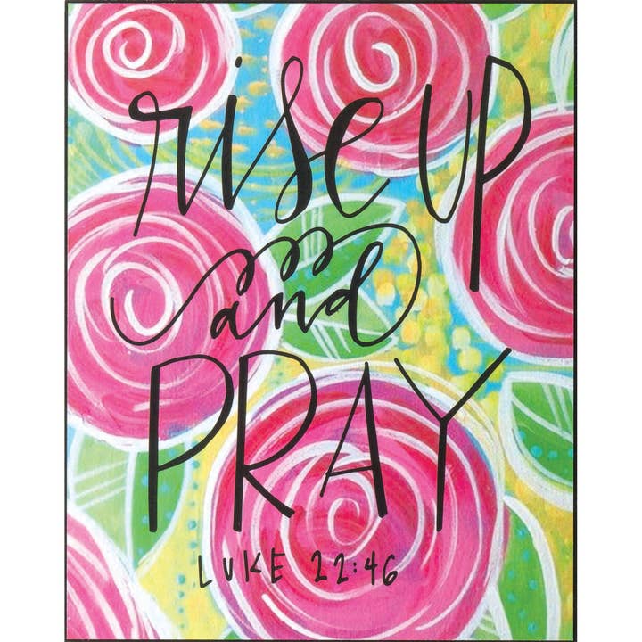 👀 Plq murale 8x10 Lève-toi Luc 22:46 MDF pour la vente par Cottage Garden