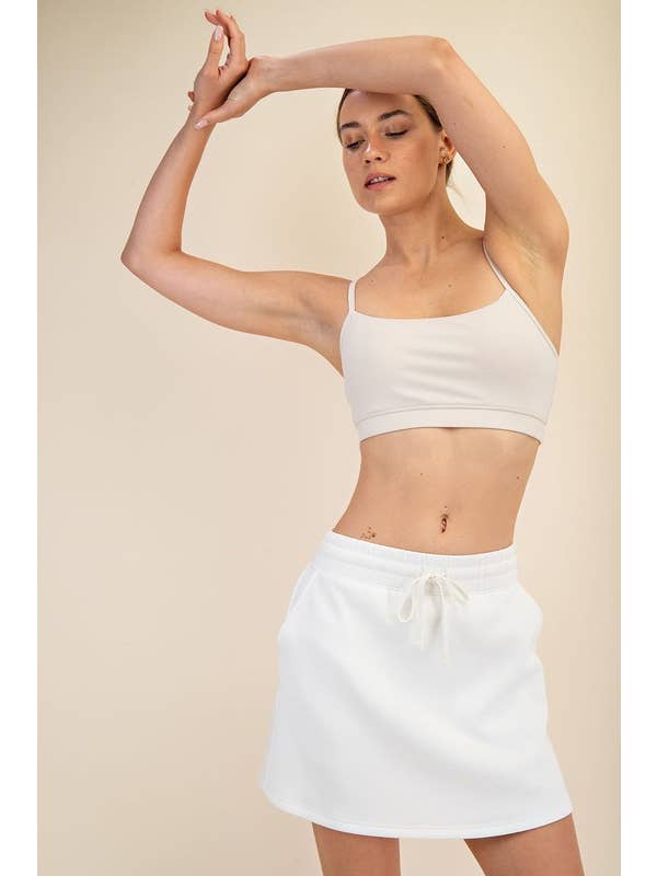 Sunday Morning - Wholesale Skort – Women's - S297037-STANDARD FIT MODAL SCUBA SKORT4