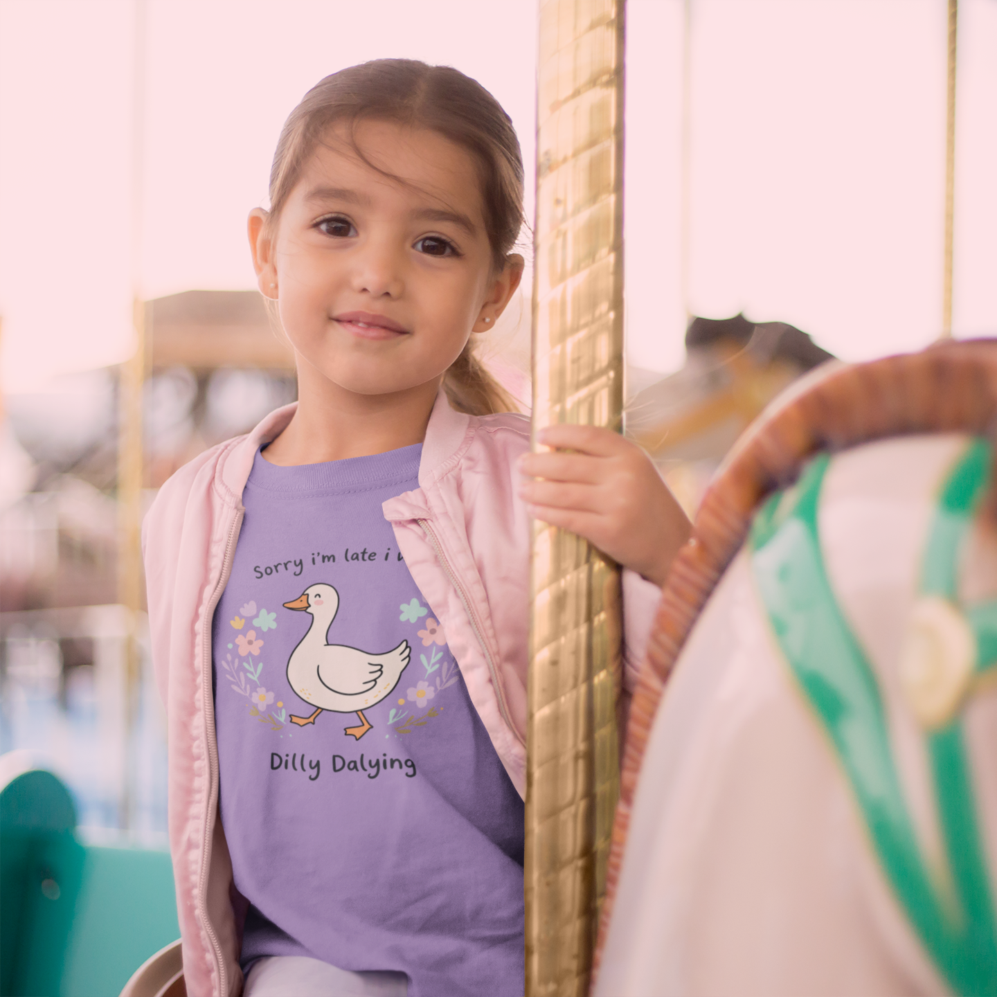 Tea Shirt Shoppe - Wholesale Screen Printed T-Shirt - Kids - Dilly Dally Goose Graphic Tee0