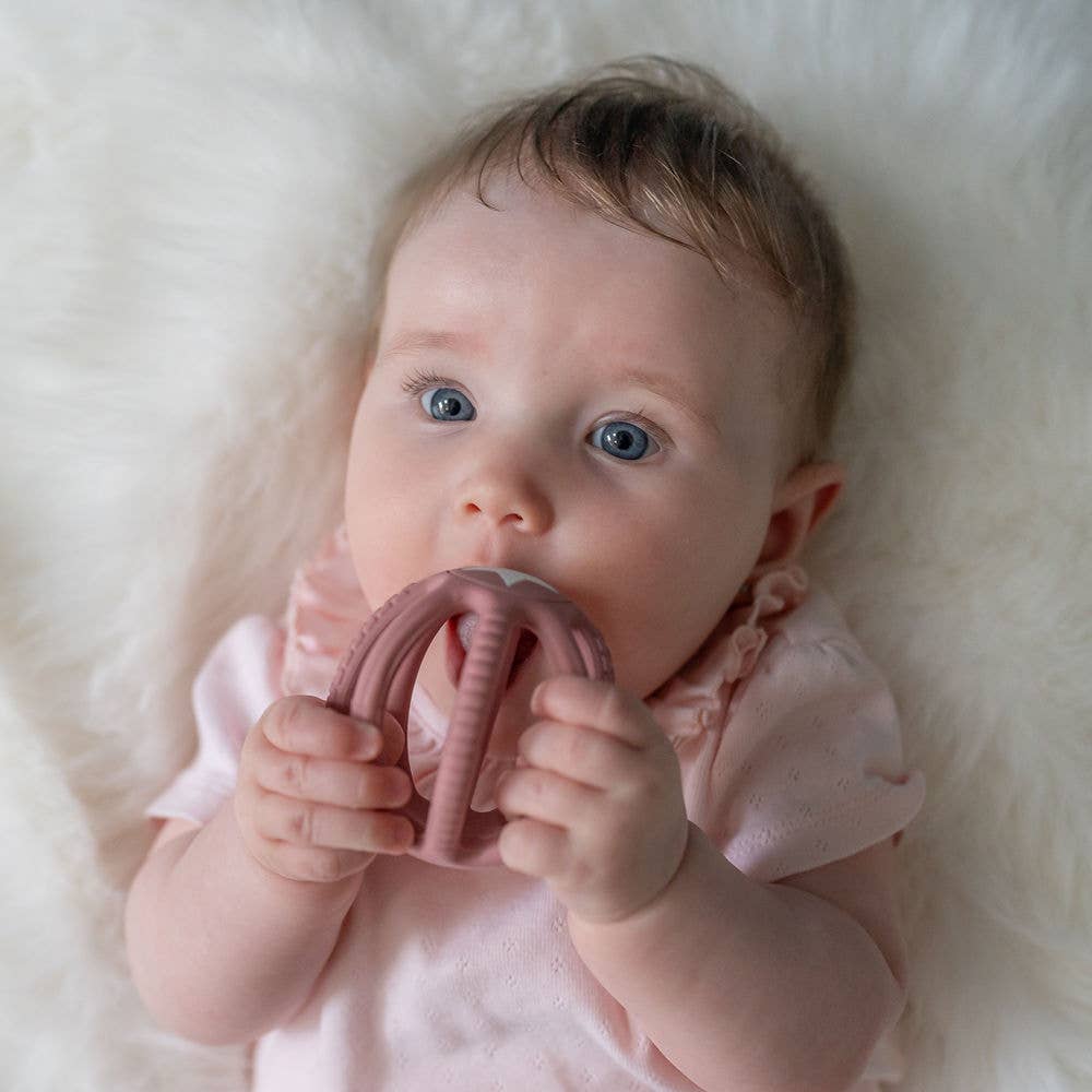 Ziggle Baby - Wholesale Teether (Not Clip-On) - Baby - Silicone Teether Ball pink3