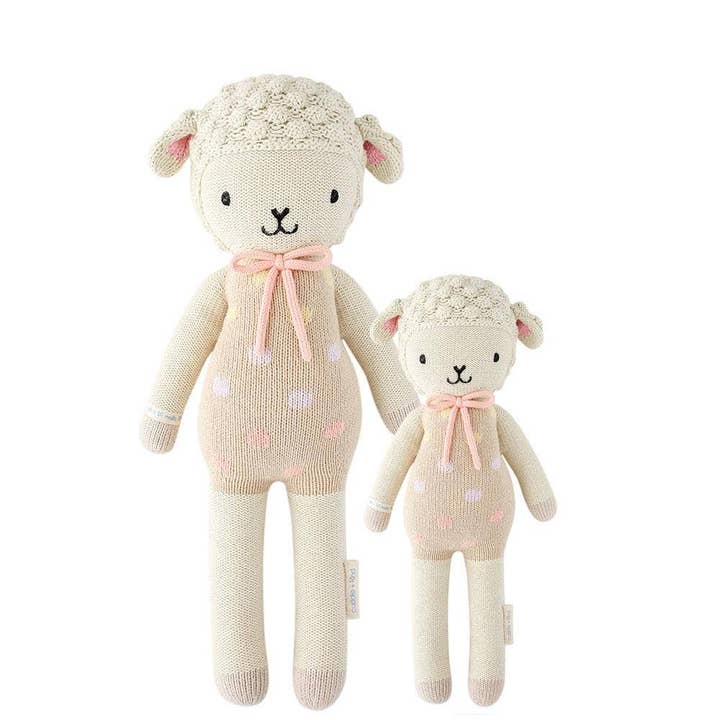 cuddle+kind - Wholesale Doll - Kids - Lucy The Lamb (Pastel), Gives 10 Meals