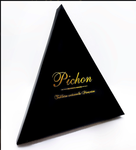 Chocolats PICHON - Wholesale Chocolate Bar - Vegan Milk Chocolate Triangle (black packaging)1