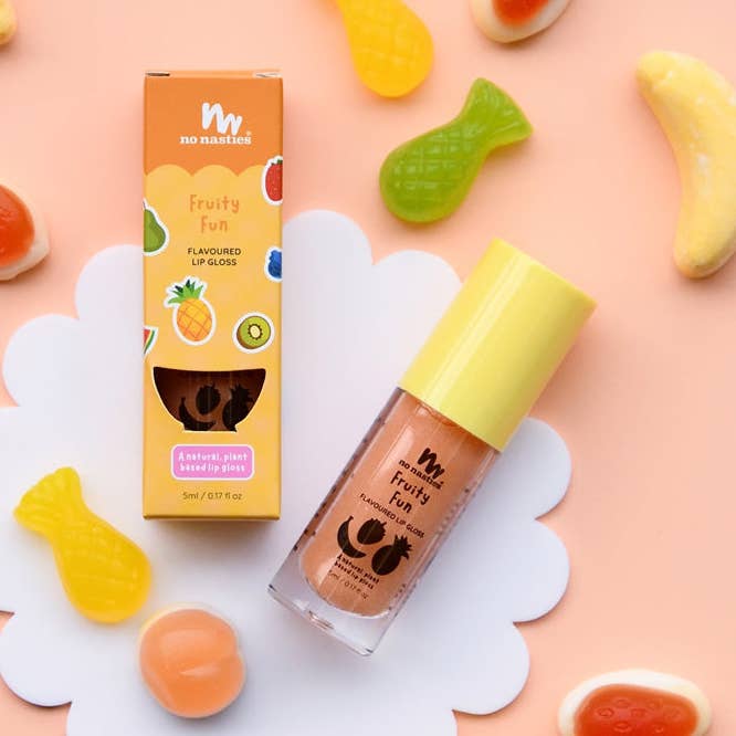 Lucidalabbra naturale per bambini - Fruity Fun Peach per la vendita all'ingrosso da parte di No Nasties Kids UK