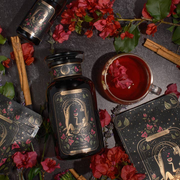 Magic Hour - Wholesale Loose Tea - The Lovers : Hibiscus-Cinnamon- Vanilla Love Potion