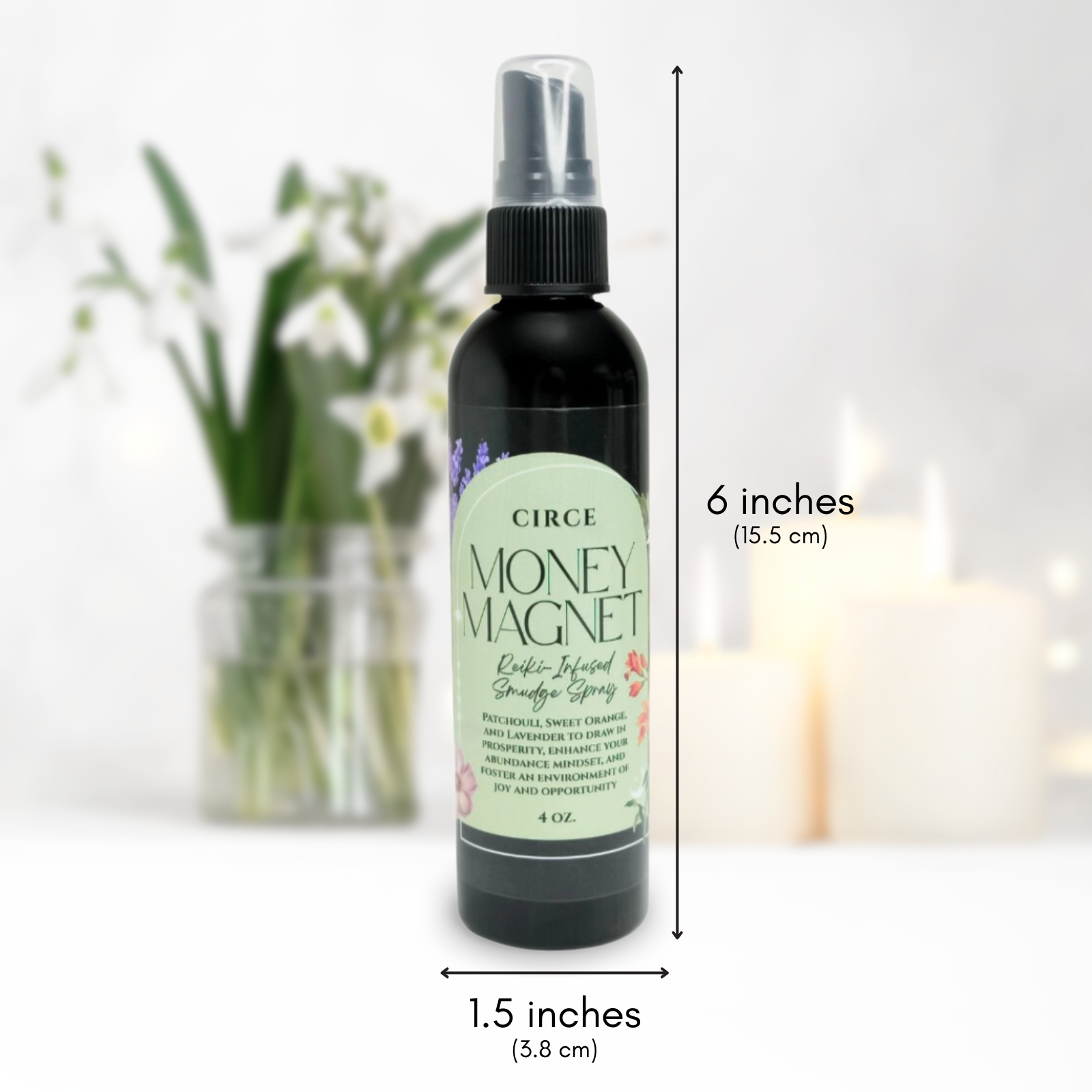 CIRCE - Vente Spray d'ambiance à la sauge - Spray Purifiant Aimant à Argent | 4oz. - Vente en Gros4