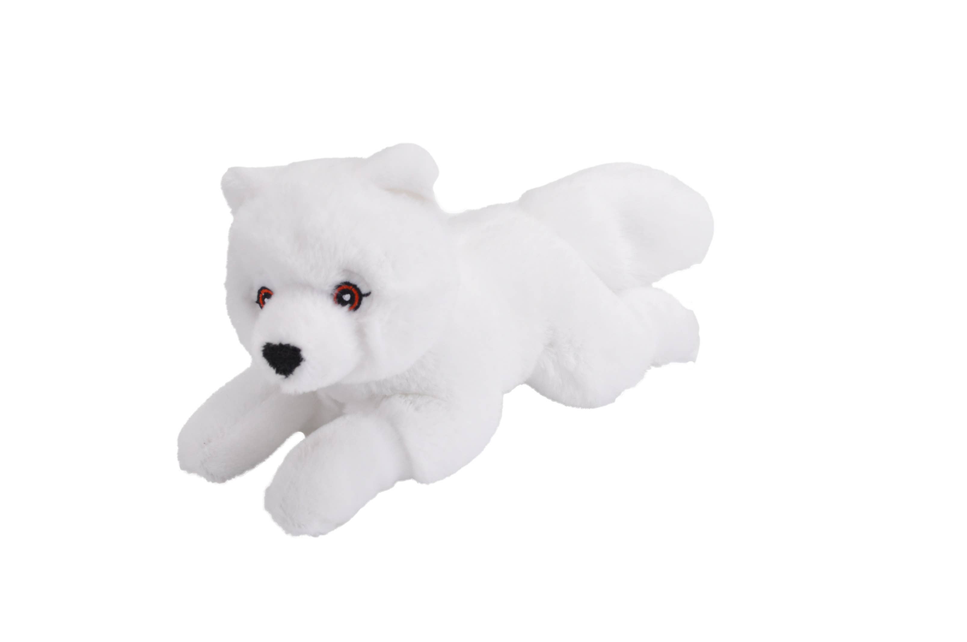 Wild Republic - Wholesale Stuffed/Plush Toy - Kids & Baby - Ecokins-Mini Arctic Fox Stuffed Animal 8"0