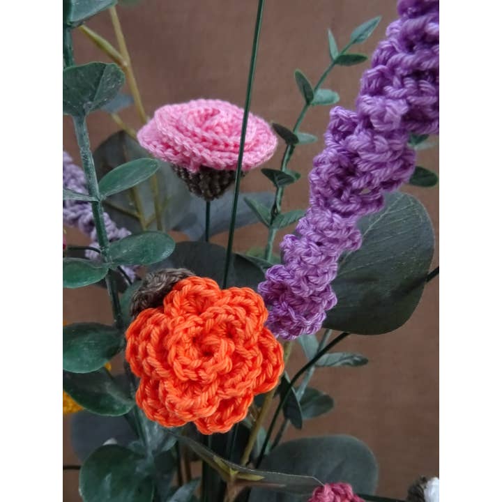 Knuffelsenzo - Wholesale Artificial Flowers - Field Bouquet Purple/Yellow2