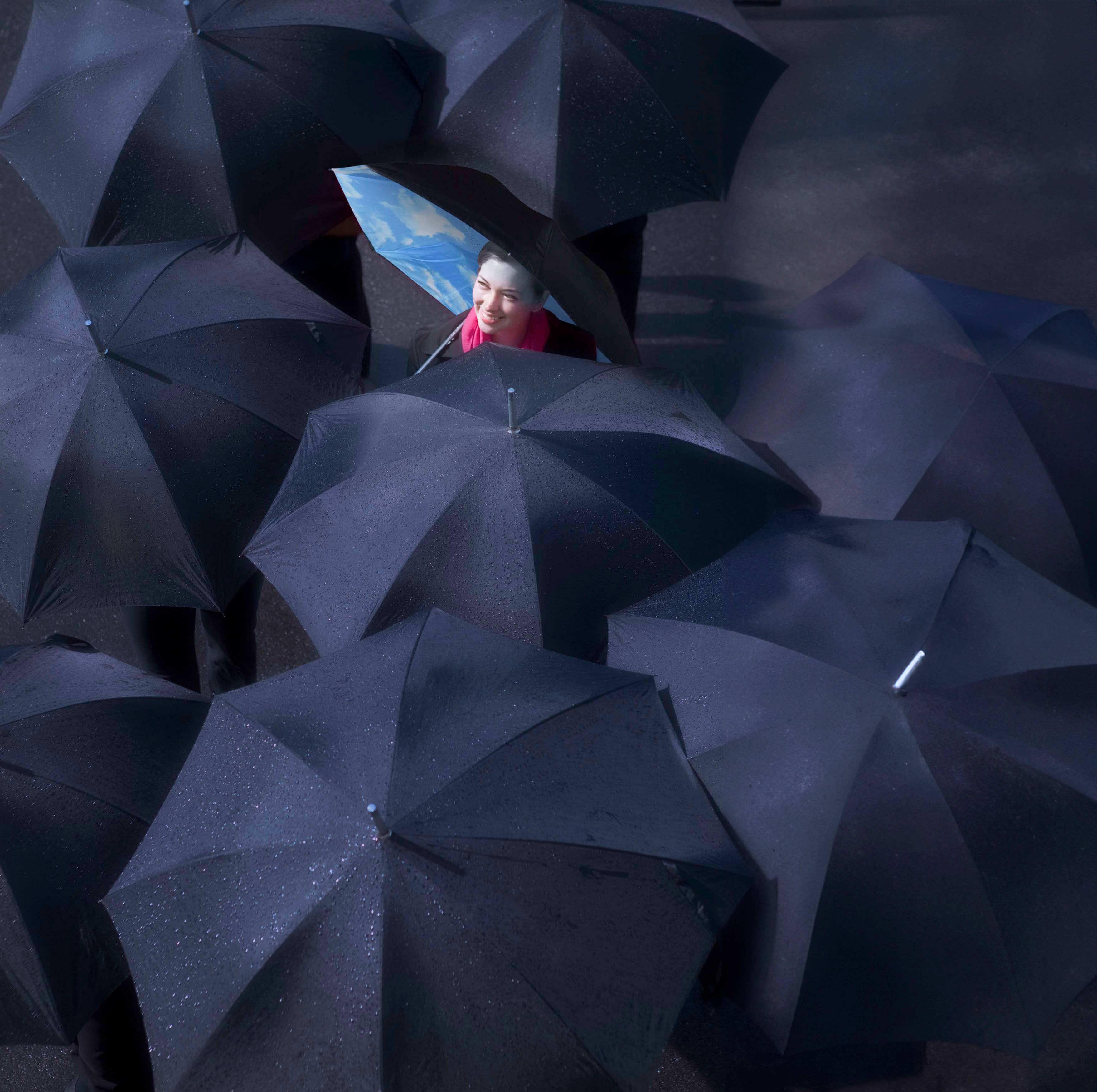 Calla Products – wholesale Paraply - Unisex – Inverterat paraply – Topsy Turvy-design, unika tryck51