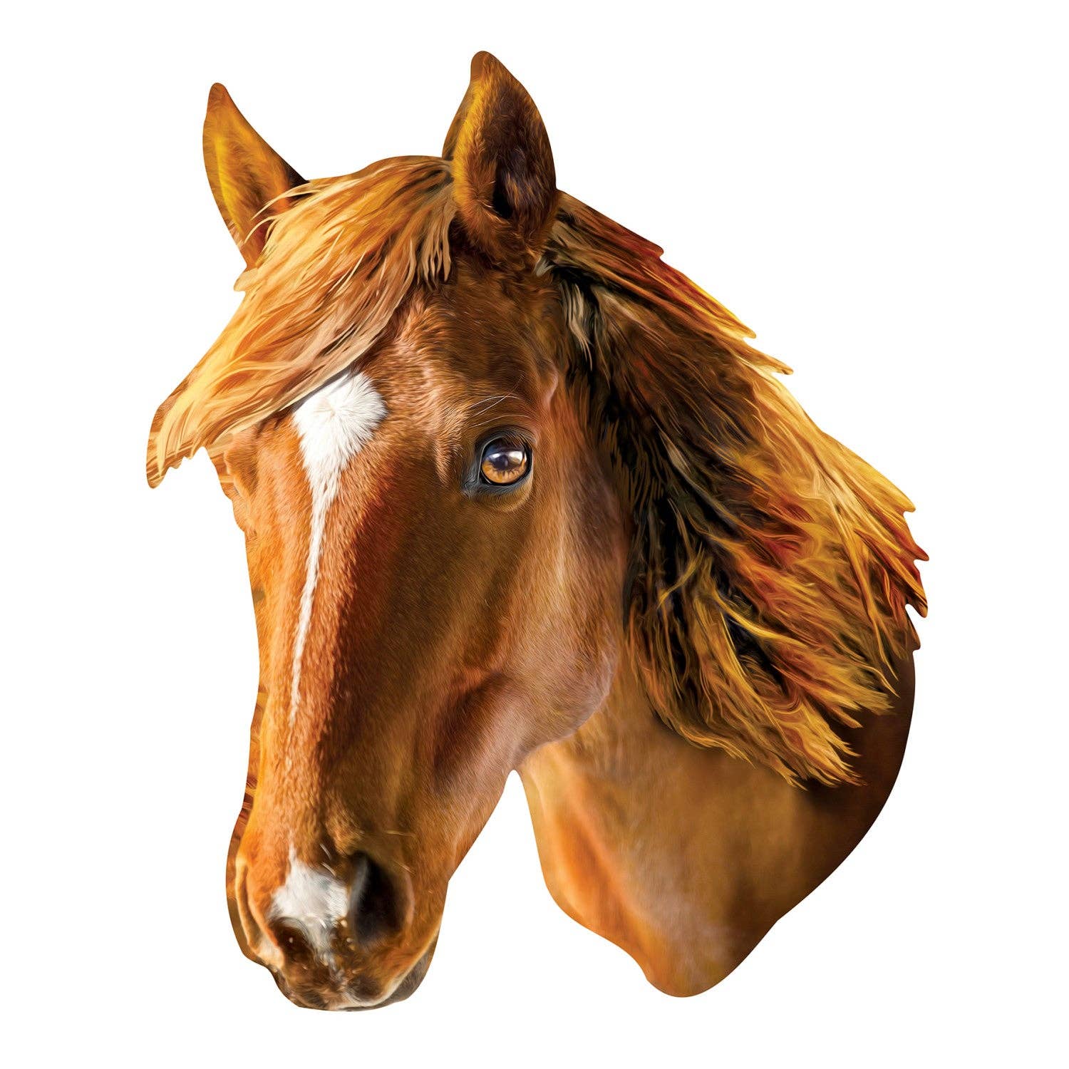 Masterpieces Puzzles - Wholesale Puzzle - Adult - Horse 100 Piece Shaped Jigsaw Puzzle1
