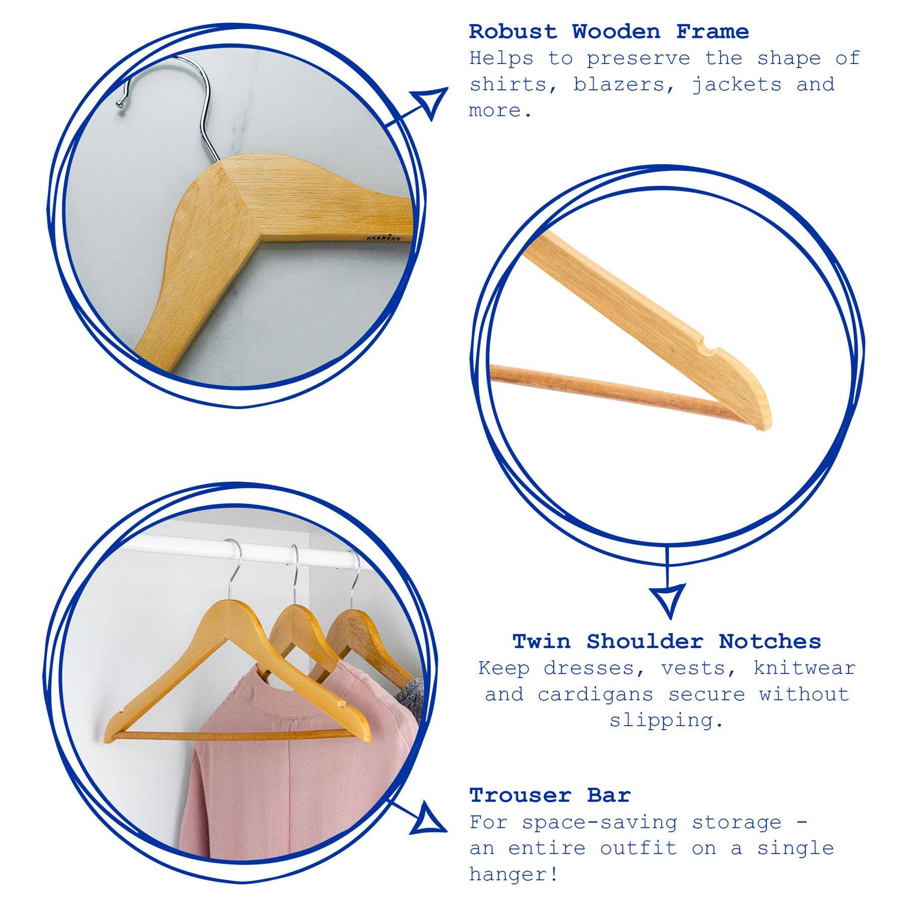 Rinkit Ltd – wholesale Clothes hangers – Wooden Children's Hanger - By Harbour Housewares16