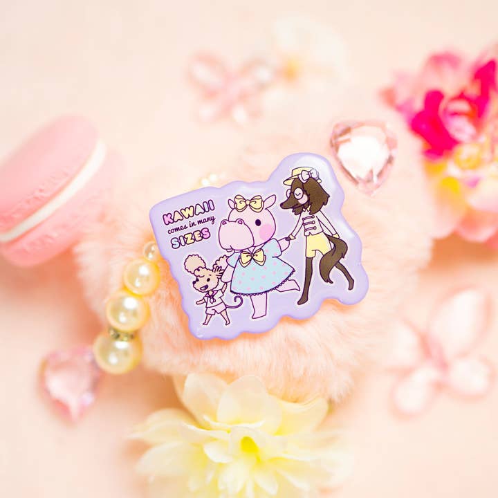 Fluffy Tori - Wholesale Lapel Pin/Button - Kawaii comes in many Sizes' Acrylic Pin Rainbow Parade