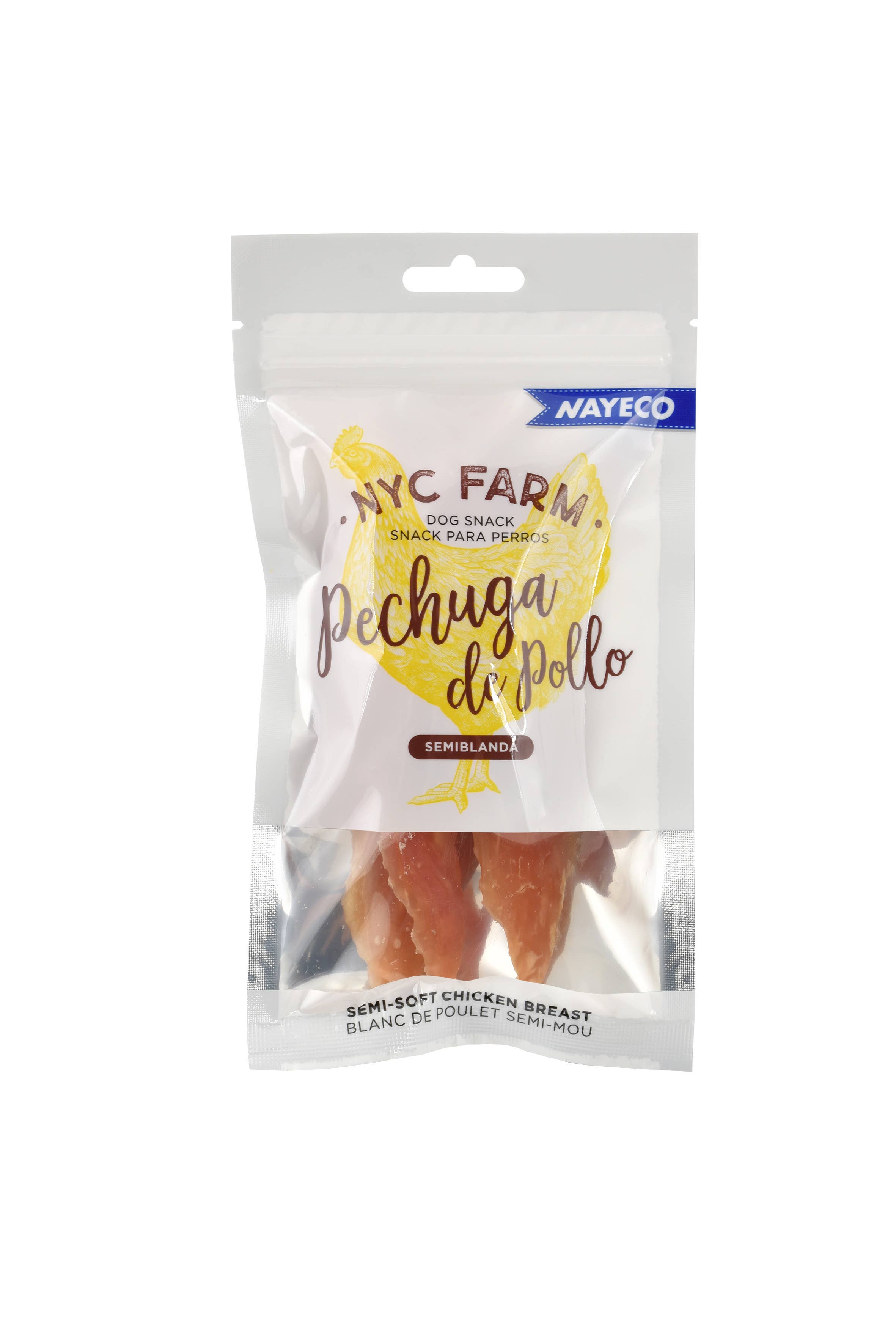 Nayeco - Wholesale Pet treats – Dog - NYC Farm Semi-Soft Chicken Breast 12cm0