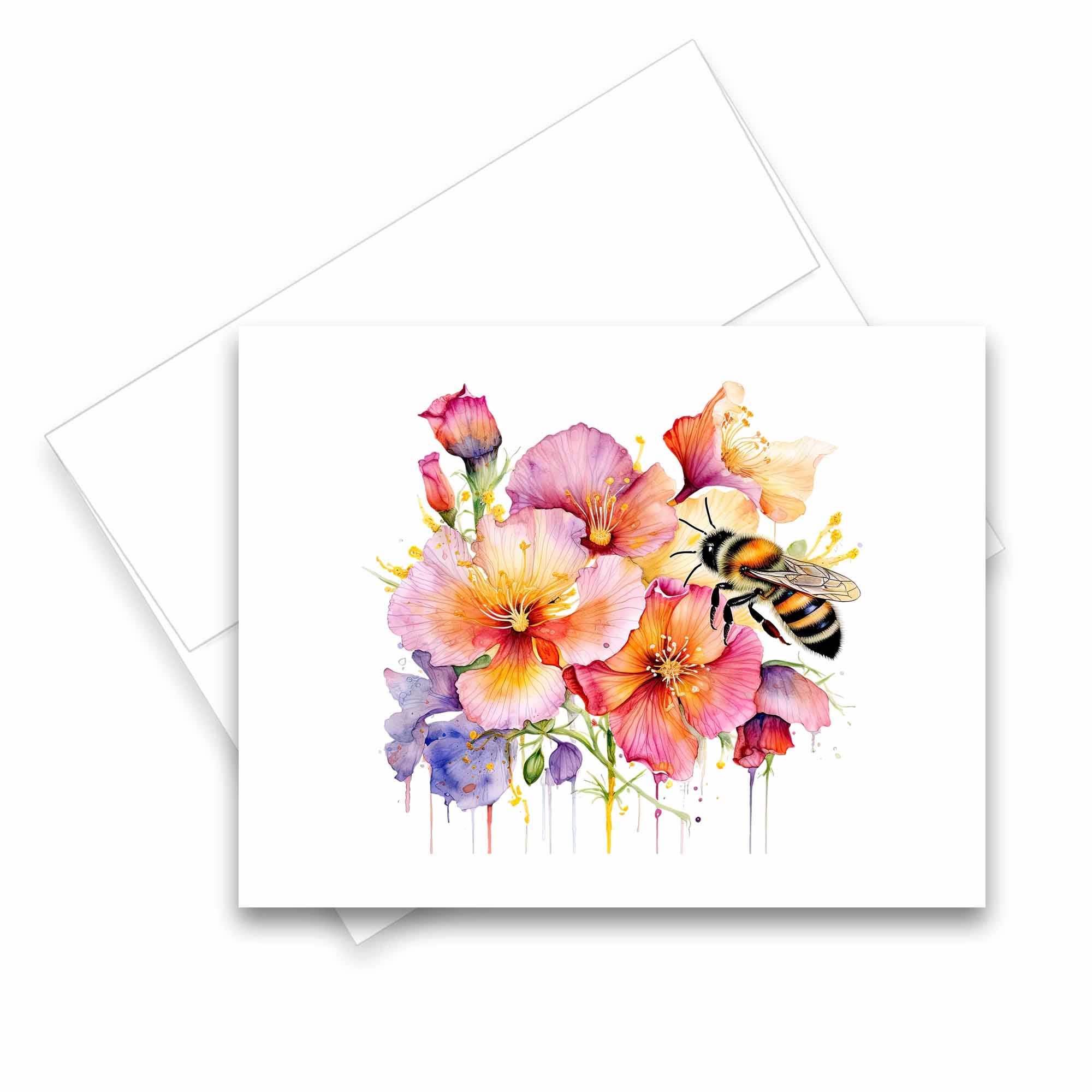 Aria Rae – Cartão de saudação diária por atacado – Cartões de saudação variados Honey Bee, Conjunto de 6, Cartões Brancos6