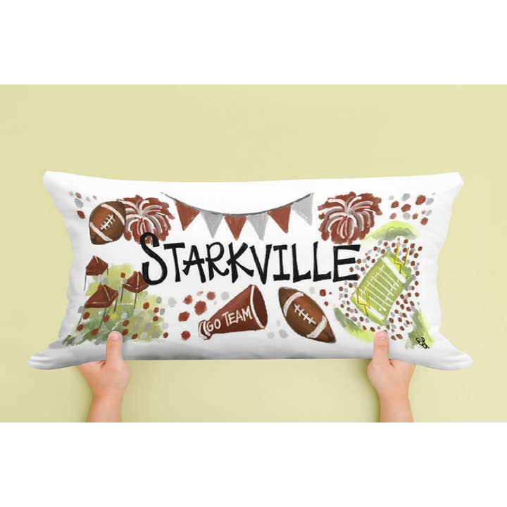 Starkville City Cheer 14 X 20 pillow for wholesale by LuckyBird Apparel and Home