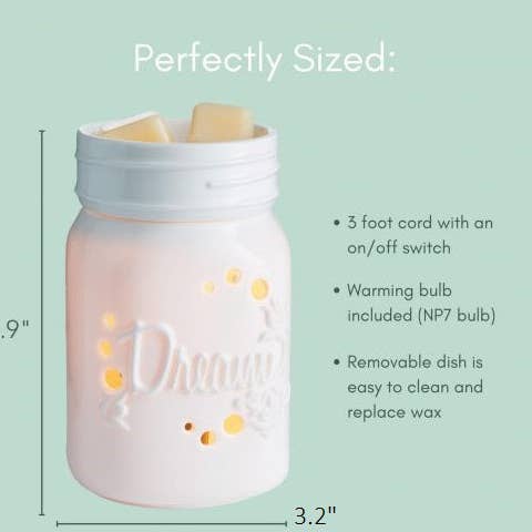 Starlight Wholesale LLC. - Wholesale Fragrance Warmer - Mason Jar Midsize Illumination Fragrance Warmer