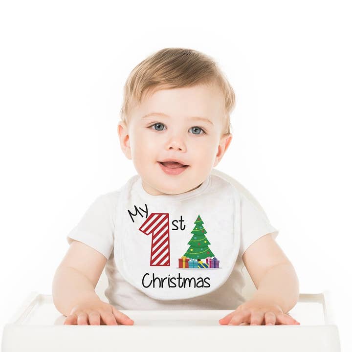 Babete My First Christmas Baby por atacado de Potter's Printing