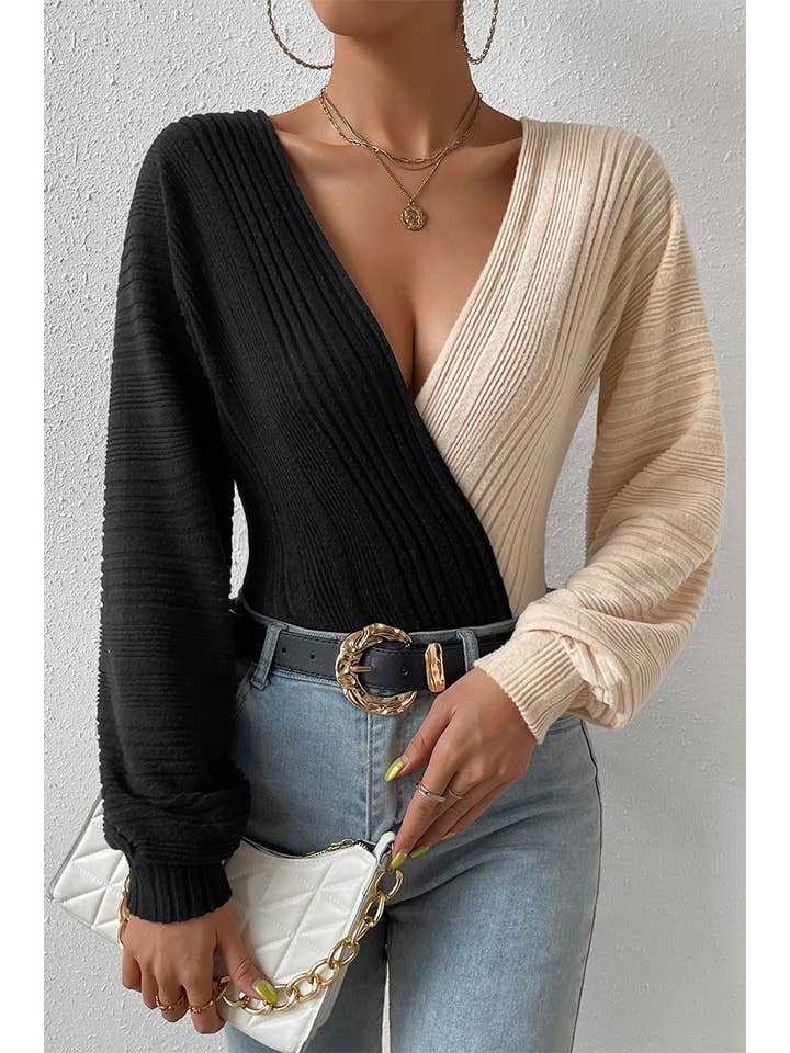 Off Shoulder Strip Knit Fit Wide Sleeve Bodysuit and other Purchase Wholesale body suits for women. Free Returns & Net 60 Terms on Faire trending on Faire.