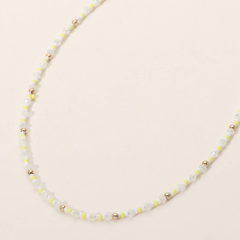 Sensibling Corp. - Vendita all'ingrosso Collane di perline/perle - Collana girocollo con perline sfaccettate a forma di sfera metallica.10