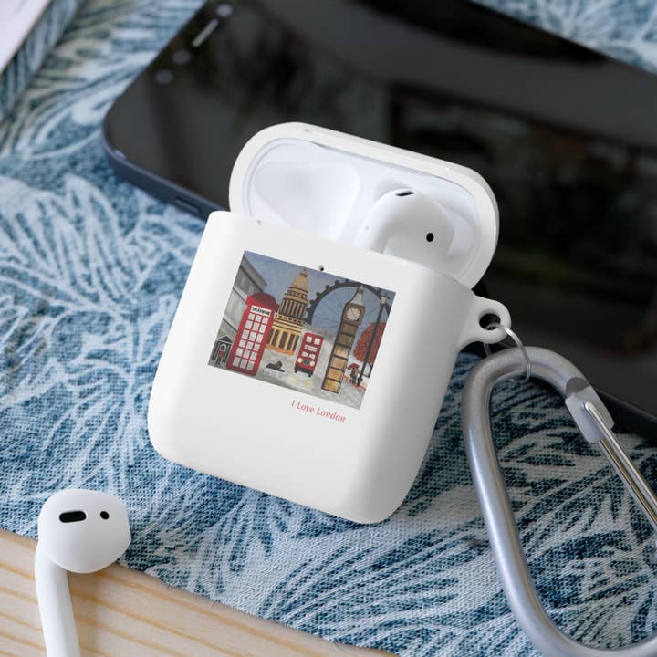 Coque I Love London pour AirPods et AirPods Pro pour la vente par See Joy Creative