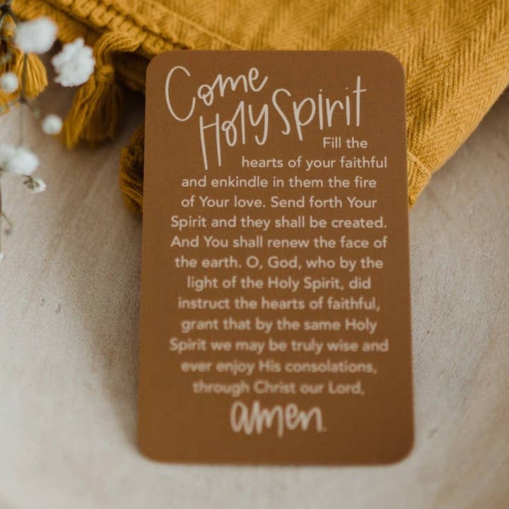 Abundance of Grace - Wholesale Religious Card - Come Holy Spirit Prayer Card