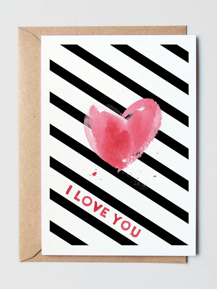 Greeting card I love you 1 for wholesale by Ralanto Studio