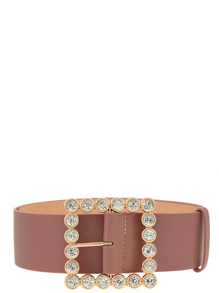 RHINESTONE SQUARE BUCKLE BELT IW58000- for wholesale by anbfashion