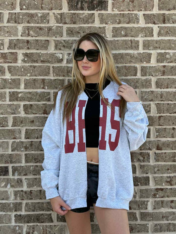 Adelle Linen - Wholesale Graphic Sweatshirt - Women's - CUSTOM HIGH SCHOOL SPLIT SWEATSHIRT1