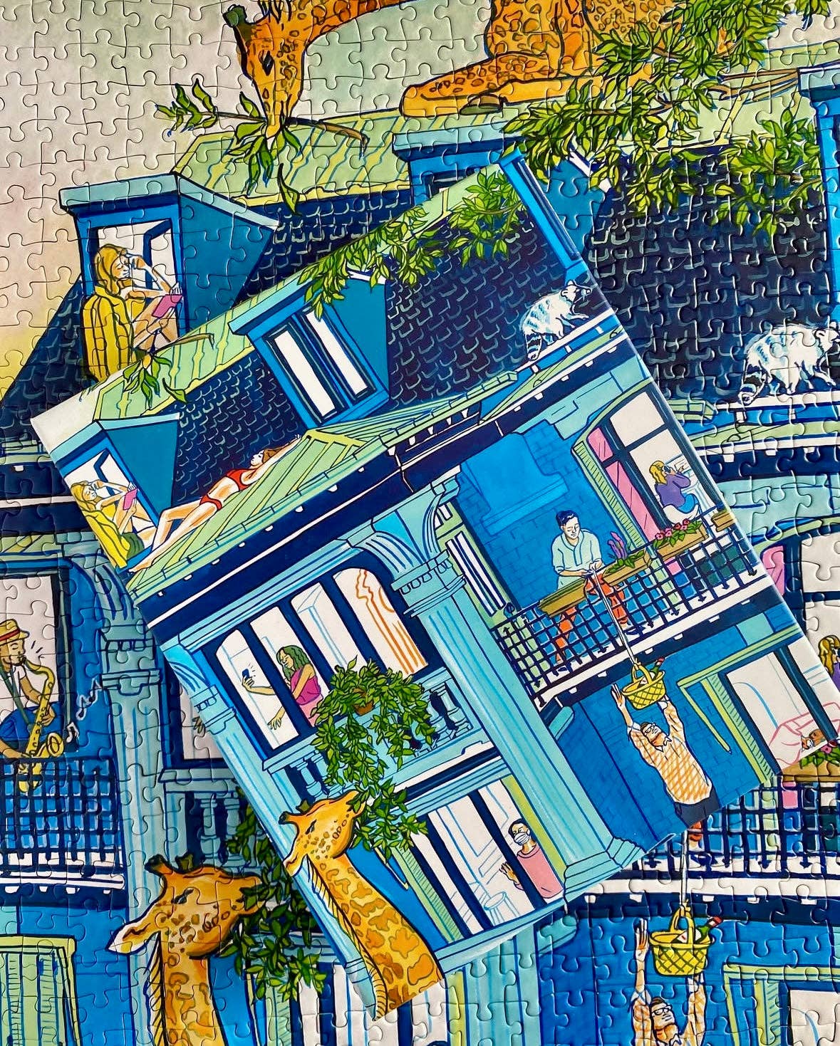 Mango Puzzles - Wholesale Puzzle - Adult - City Culture | 1000-piece Puzzle for Adults | Artwork by Jules Monson1