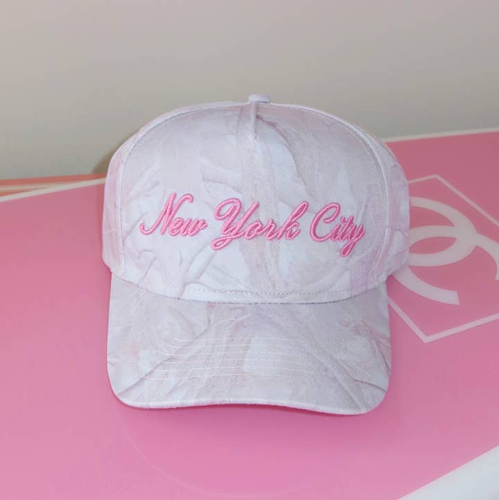 Colorful Natalie - Wholesale Trucker Hat - Women's - New York City Cursive Camo Trucker Hat