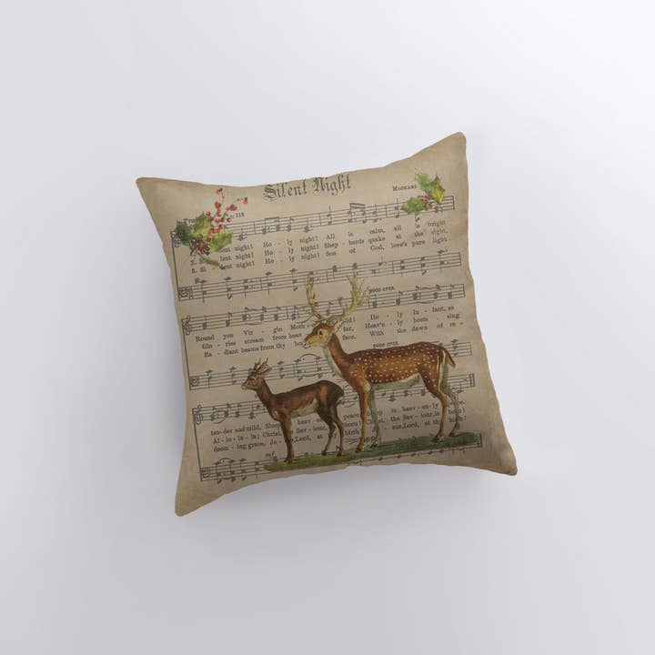 UniikPillows - Wholesale Throw/Decorative Pillow - Christmas Decorations Rustic | Silent Night Pillows | Retro Christmas Decor Pillow | Christmas | Christmas tree | Christmas Gifts | Mom Gift