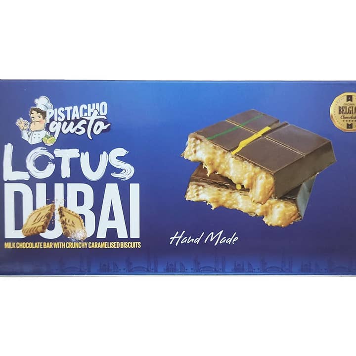 BY GUSTO - Wholesale Chocolate Bar - BY GUSTO DUBAI CHOCOLATE WITH LOTUS BISCUITS1