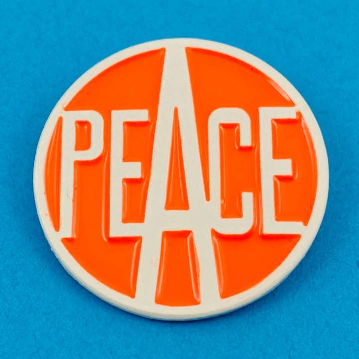Alfiler esmaltado Peace Vintage para venta al por mayor de Ridin' High Productions