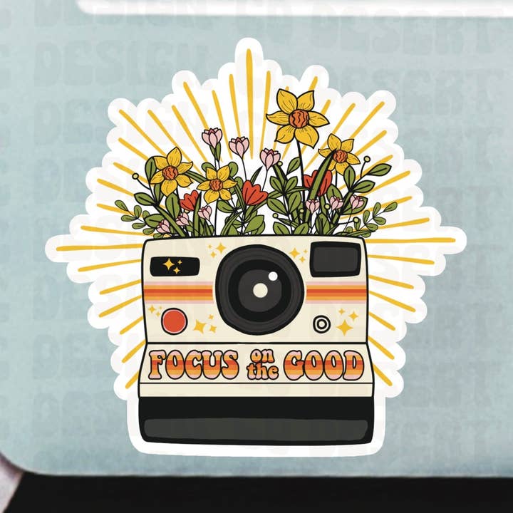 Focus On The Good Vinyl Sticker for wholesale by Desert Rose Design Co