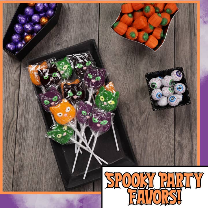Needzo Inc - Wholesale Lollipop - Halloween Cat Lollipops, Trick or Treat Candy, 24 Count3