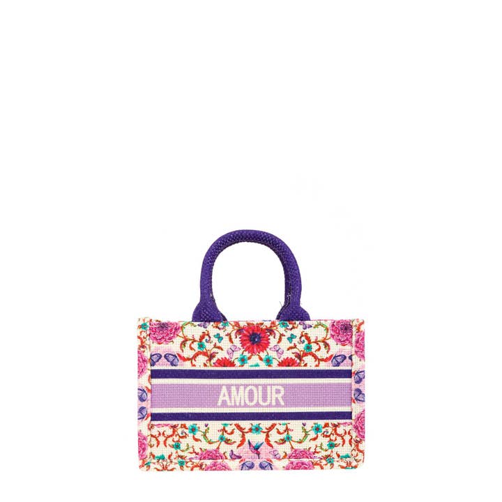 anbfashion - Wholesale Tote Bag - Women's - AMOUR FLOWER OBLIQUE BOOK SMALL TOTE BAG 22425