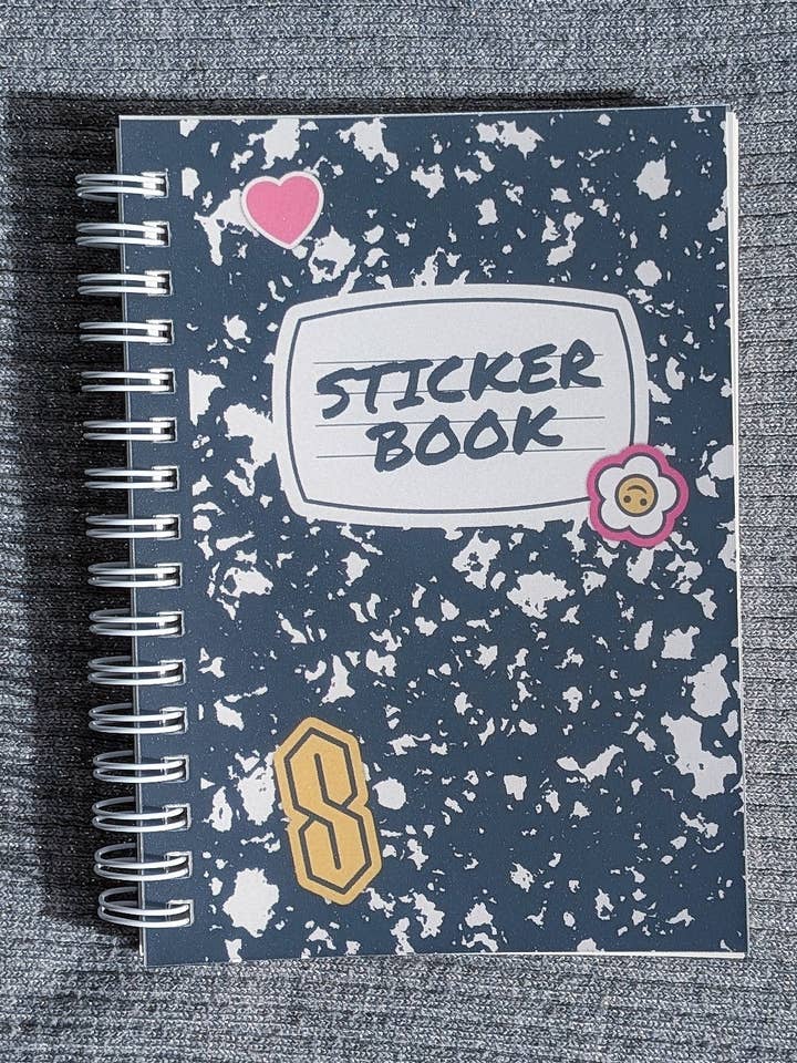 Composition Pocket Sticker Book for wholesale by Petty Party