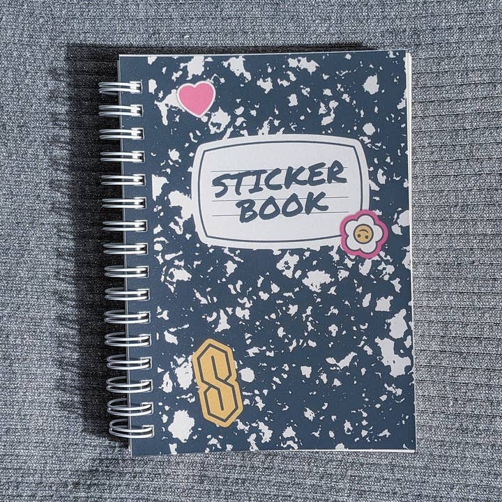 Composition Pocket Sticker Book for wholesale by Petty Party