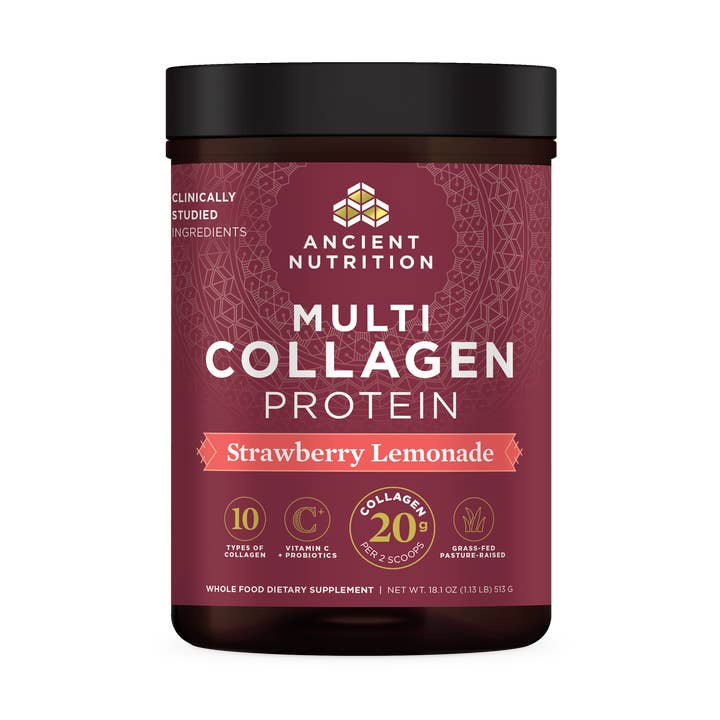 Multi Collagen Protein | Powder Strawberry Lemonade (45 Servings) for wholesale by Ancient Nutrition