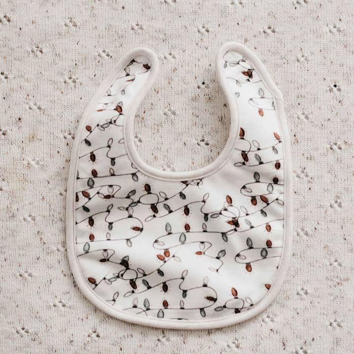 Bencer & Hazelnut - Wholesale Bib – Baby - Bib: Christmas Lights1