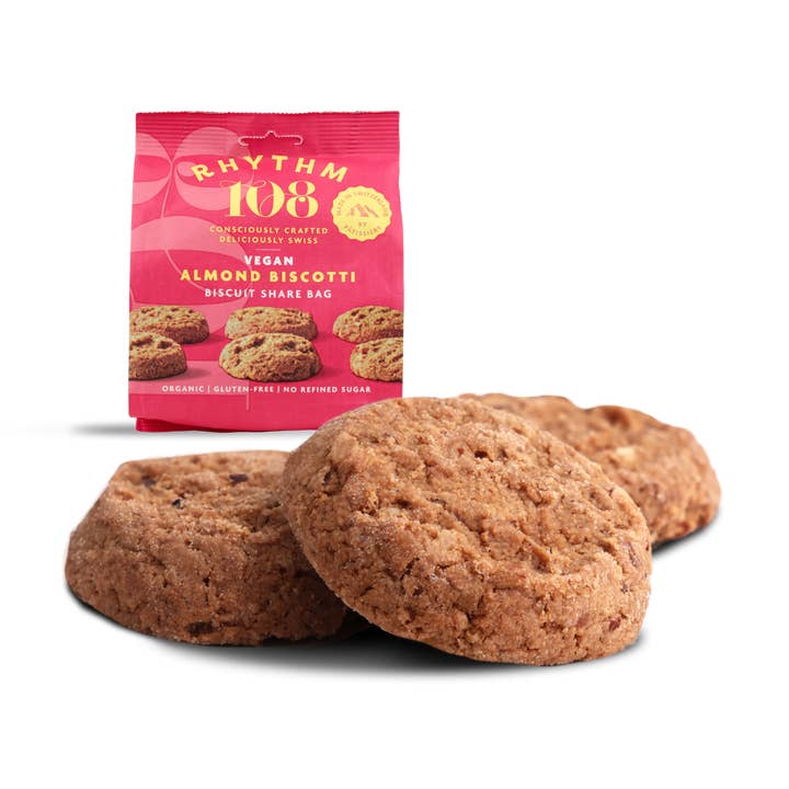 Rhythm108 – Engroshandel Cookie – Vegansk mandel Biscotti Del taske 135g