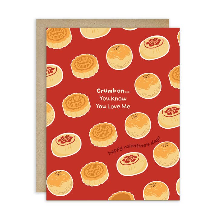 Miette sur carte de Saint-Valentin | Tu sais que tu m'aimes pâtisseries pour la vente par Cute Asian Cards