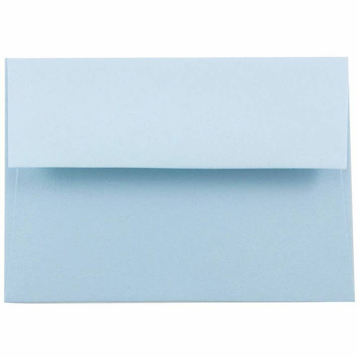 A7 Invitation Envelopes, 5.25 x 7.25, Baby Blue, 250 for wholesale by JAM PAPER
